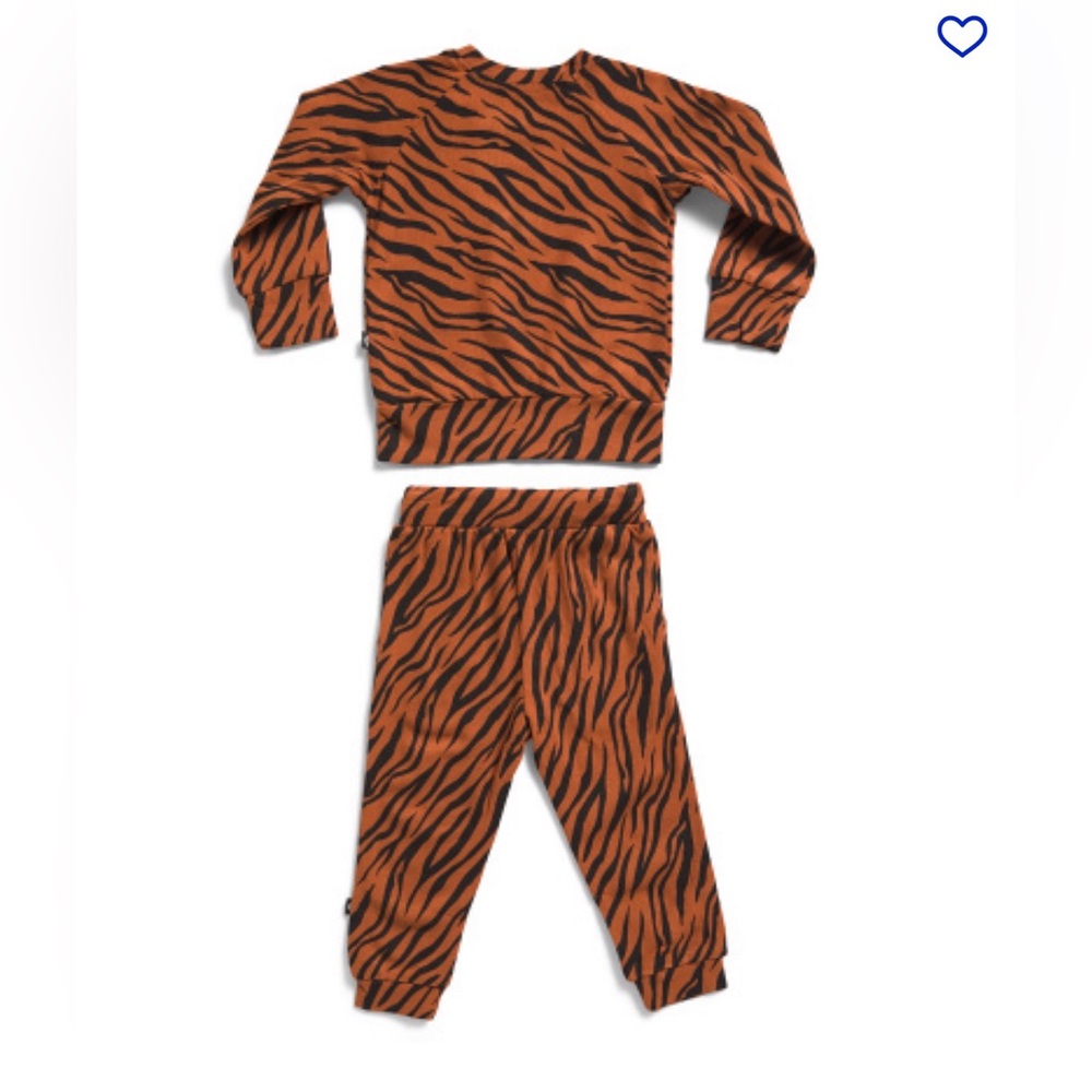 Kyte Baby Rust Tiger Fitted Two-Piece Pajamas Size 12-18 Months NWT